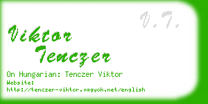 viktor tenczer business card